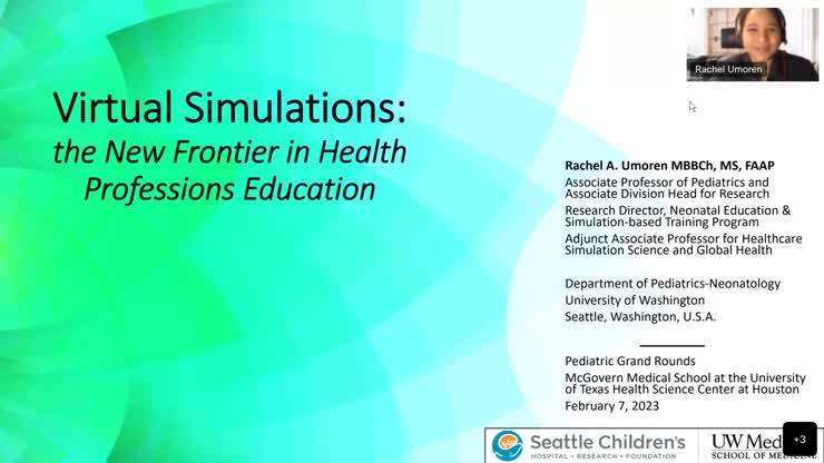 Virtual Simulations the New Frontier in Health Professions Education